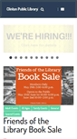 Mobile Screenshot of clintonpubliclibrary.org